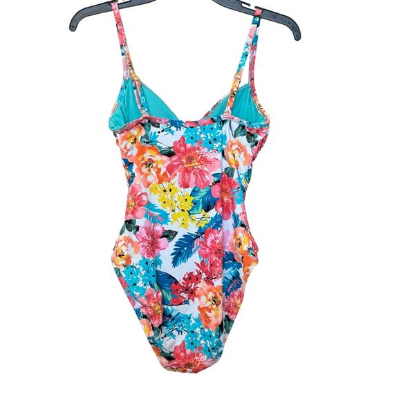 New ~ BLEU ROD BEATTIE ~ Blooming Chic Twist Mio One-piece Swimsuit Size 6 - Picture 5 of 7